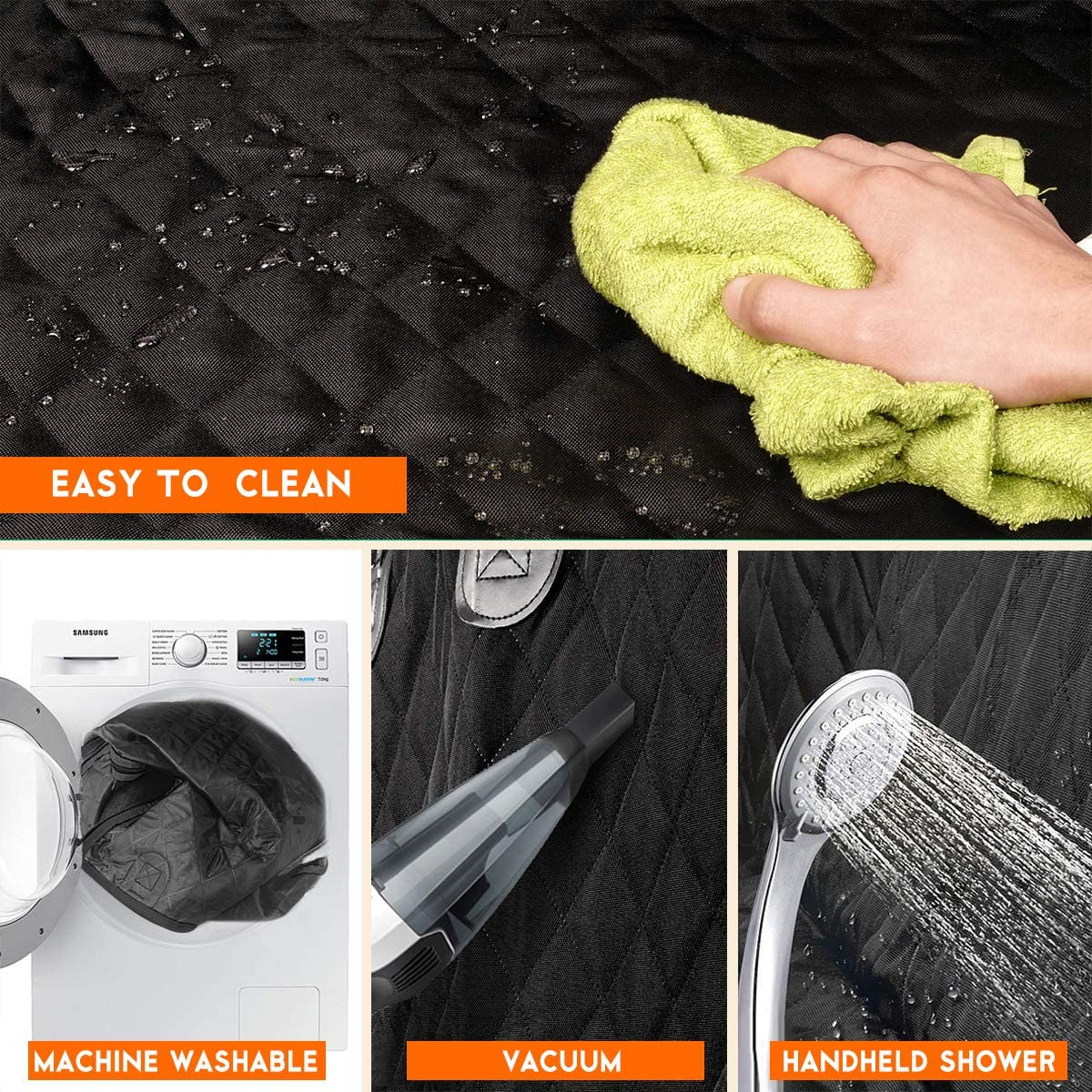 Waterproof Dog Seat Cover Fits most cars, SUVs, and trucks non-slip and durable