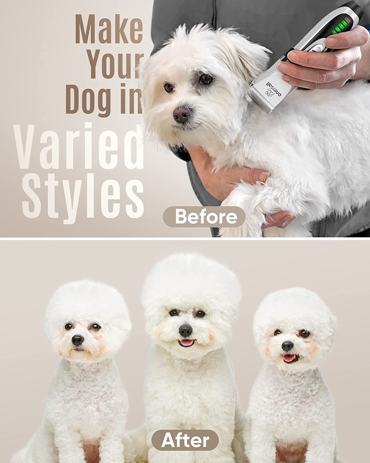 Quiet Rechargeable Pet Grooming Kit