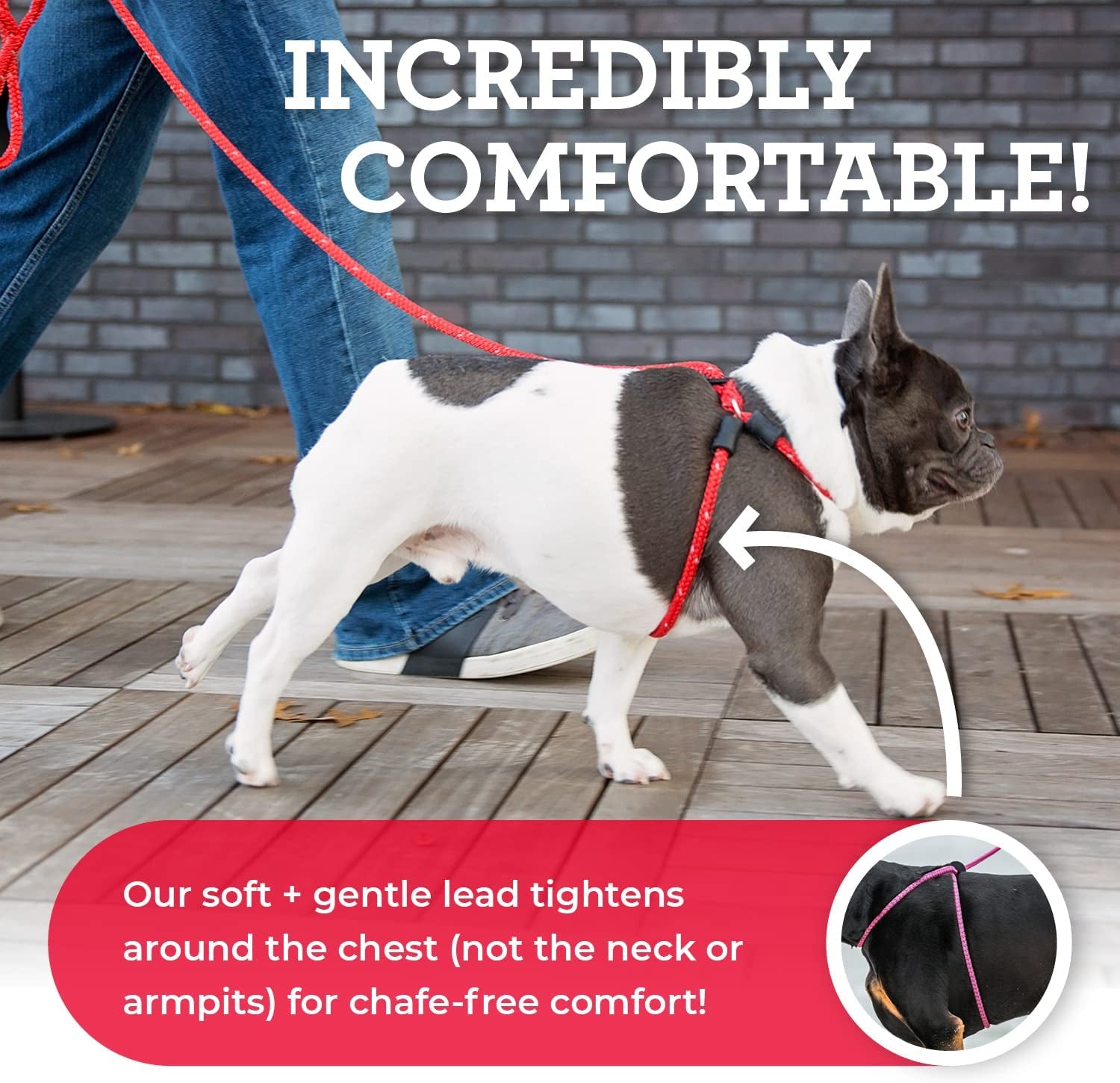 Harness Lead No Pull Dog Harness and Leash Set, anti Pull Dog Harness for All Breeds and Sizes, One-Piece Cushioned Rope Design Safely Prevents Escaping and Pulling (Small/Medium, Orange/Reflective)