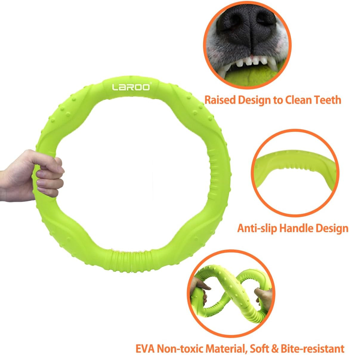 Durable Dog Flying Ring Toy for Fetch & Water Play