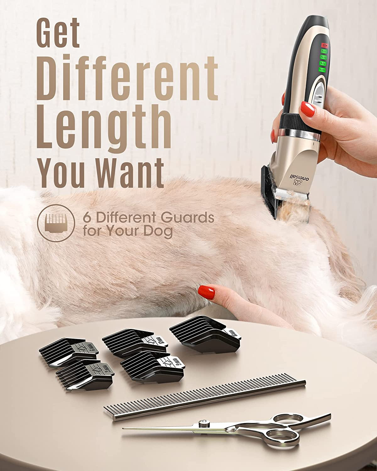 Quiet Rechargeable Pet Grooming Kit