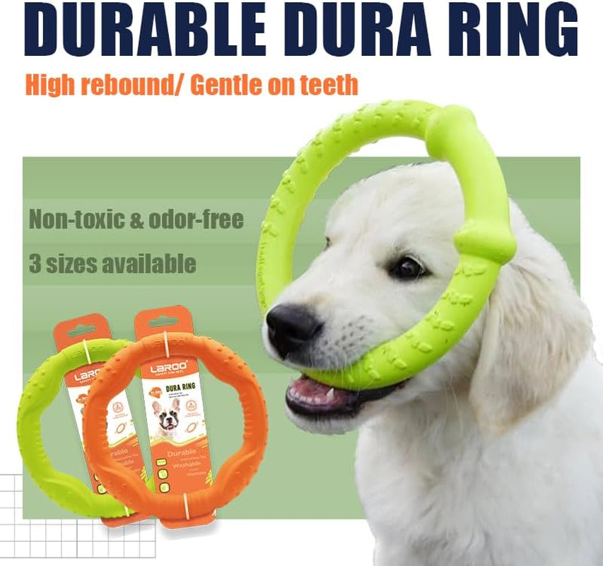 Durable Dog Flying Ring Toy for Fetch & Water Play