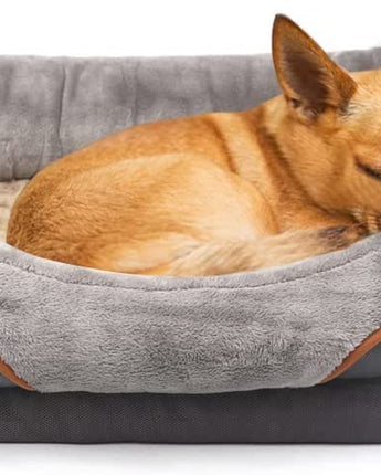 JOYELF Large Memory Foam Dog Bed, Orthopedic Dog Bed & Sofa with Removable Washable Cover and Squeaker Toy as Gift