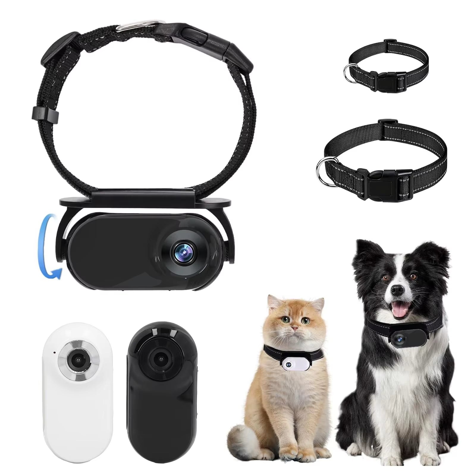 Adjustable HD Cat & Dog Collar Camera