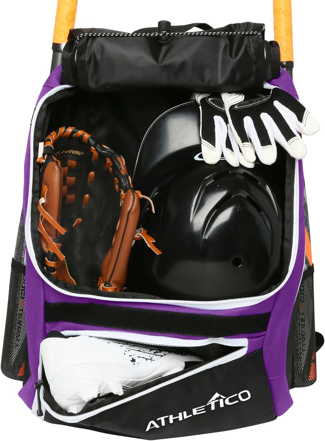 Athletico Baseball Bat Backpack – Youth & Adult Gear Bag