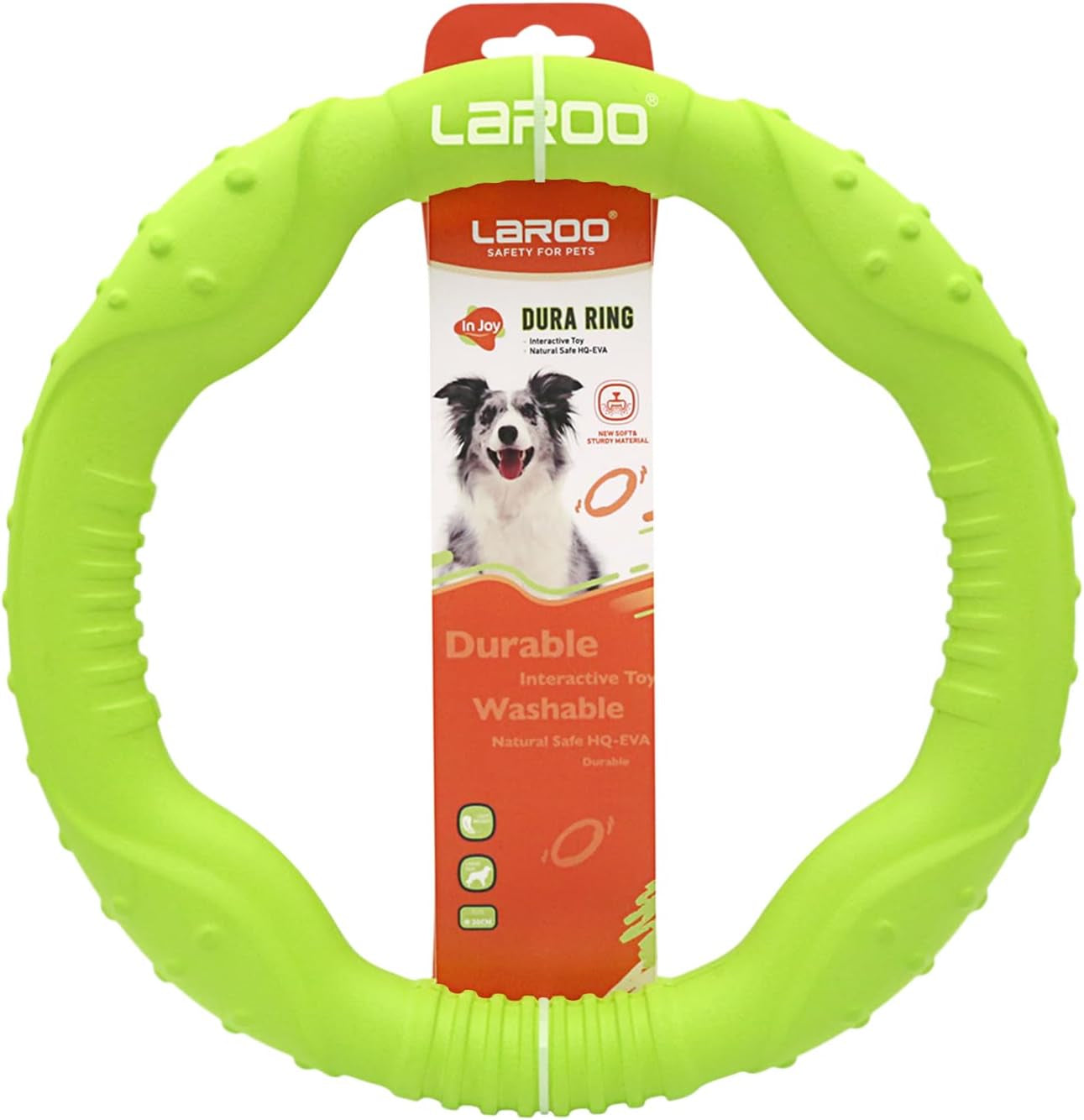 Durable Dog Flying Ring Toy for Fetch & Water Play