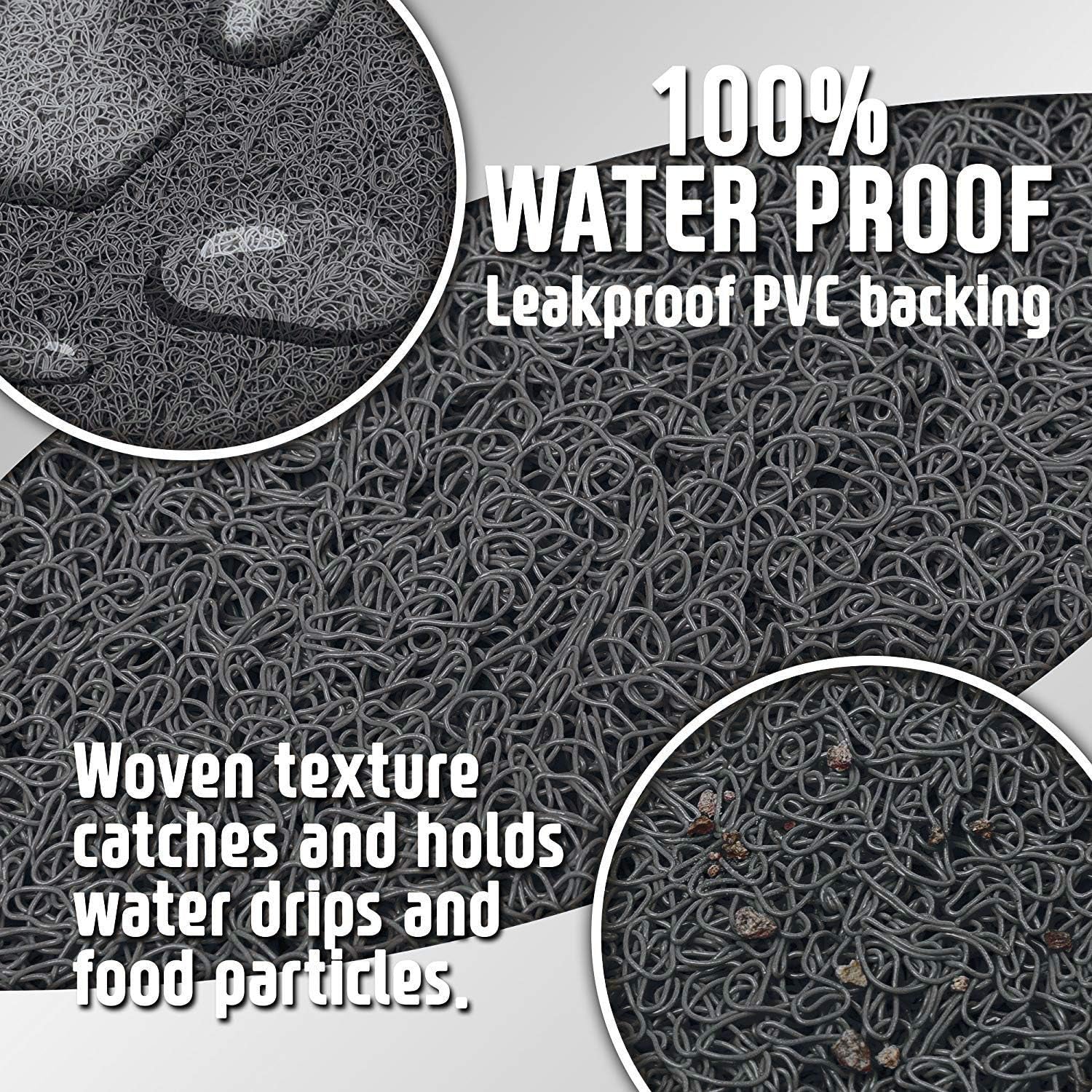 Pet Silicone Non-Slip Absorbent Waterproof Bowl Mat.